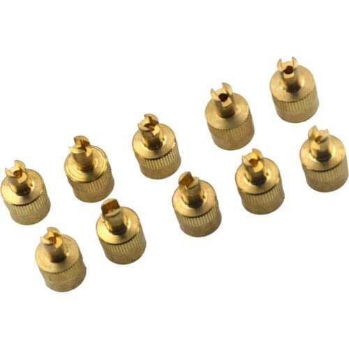 5 Pairs Duarble Motorcyle Auto Car Slotted Head Valve Stem With Remover Tool prevent air leaks and Provide a great look