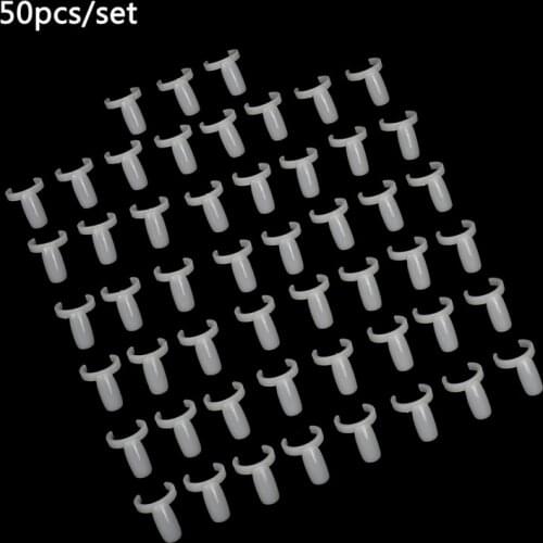 50pcs Practice Frame Full Nail Polish UV Gel Color Display Stand Holder Nail Art Ring
