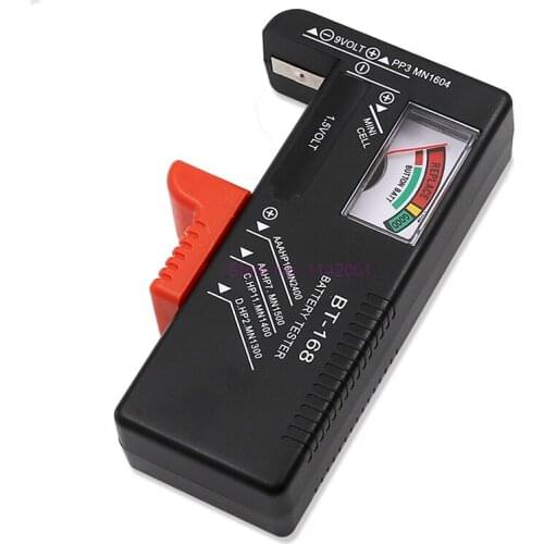 50pcs AA/AAA/C/D/9V/1.5V Universal Button Cell Battery Colour Coded Meter Indicate Volt Tester Checker