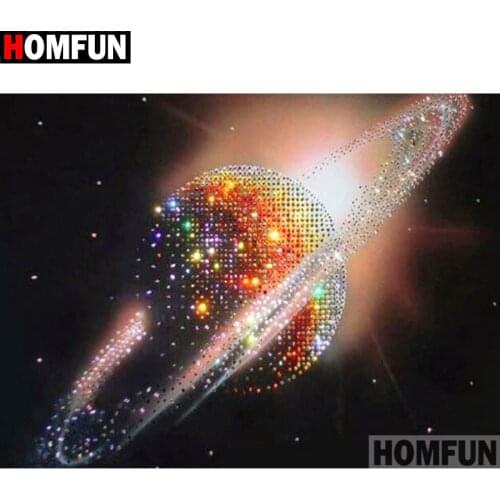 HOMFUN Full Square/Round Drill 5D DIY Diamond Painting "Cosmic planet" 3D Diamond Embroidery Cross Stitch Home Decor A19314