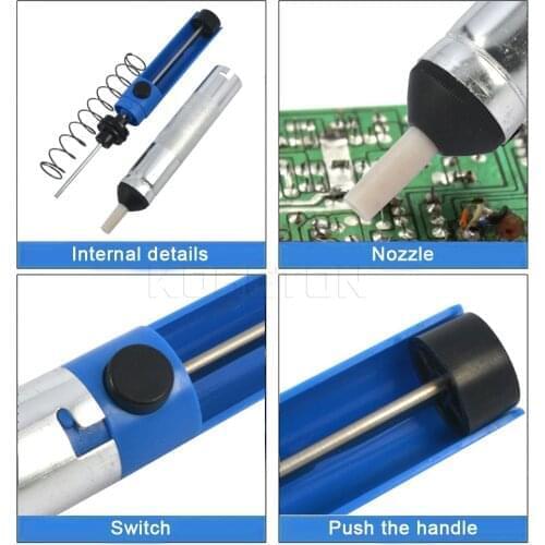 Aluminum Metal Desoldering Pump Suction Tin Gun Soldering Sucker Pen Removal Vacuum Soldering Iron Desolder Hand Welding Tools