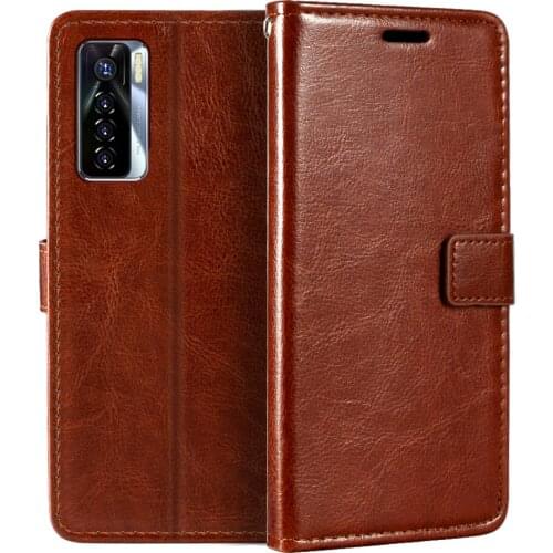 Case For Tecno Camon 17 Pro Wallet Premium PU Leather Magnetic Flip Case Cover With Card Holder And Kickstand For Camon 17 Pro