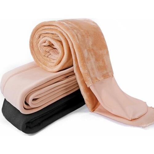 Black Warm Pants Winter Skinny Thick Velvet Fleece Girls Leggings Women Trousers Cashmere Pants For Women Leggings High Stretch