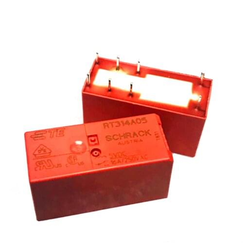 HOT NEW 5V relay RT314A05 5VDC DC5V 5V 8PIN