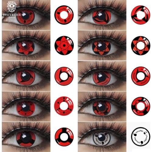 Halloween Color Contact Lenses Anime Cosplay Crazy Eye Lenses Masquerade Vampire Colored Lenses Easter White Black Red Lenses