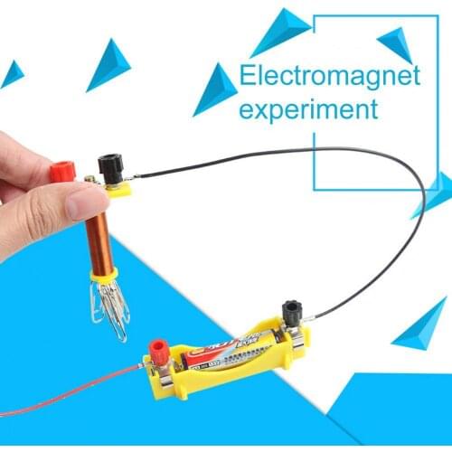 DIY Electromagnetic Magnet Toy Magnetic Physical Metal Science Electromagnetic Magnet Lab Model Kit for Student