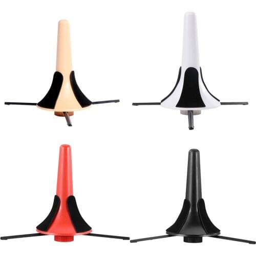 Portable Foldable Trumpet Tripod Holder Stand Metal Brass Leg Instrument Accessories Musical Instrument Trumpet Stand