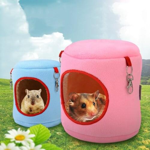 Pet Soft Hanging bed Little Pet Rat Warm Bed Rat Hammock Squirrel Winter Toys Pet Hamster Cage House Hanging Nest cage