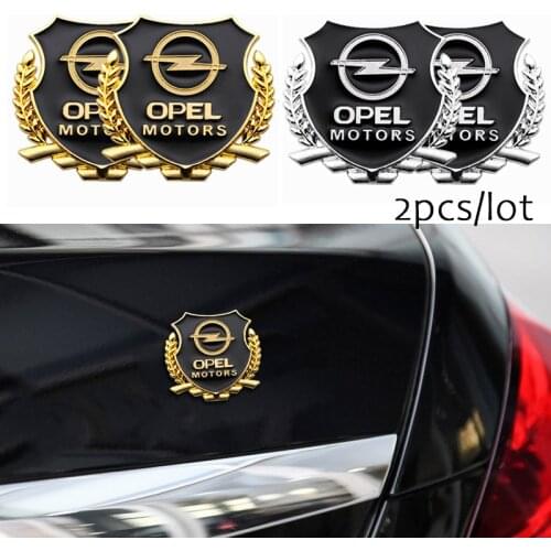 2PCS 3D Car Side Door Stickers Auto Body Sign Window Sticker Accessories Case For Opel Astra H Insignia Vectra Corsa Car Styling