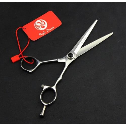 TOPPEST 6.0 INCH Silvery Hairdressing Scissors With Bag Japan 440C 62HRC Home & Salon Dogs Cats Pet Cutting Shears Hair Scissors