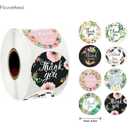 Rolled Letter Stickers Handmade Crafts Decoration Thank You Seal Envelope Decor Wedding Decoration Scrapbooking Accessories