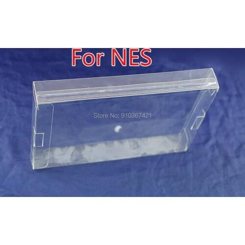 1pc Plastic PET for NES Clear Protector Case game boxes 8-bit for Nintend NES transparent Game Box CIB games