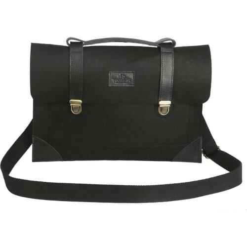 Tourbon Retro Bike Bag Felt Pouch City Tote Commuting Briefcase Laptop Case Carrier