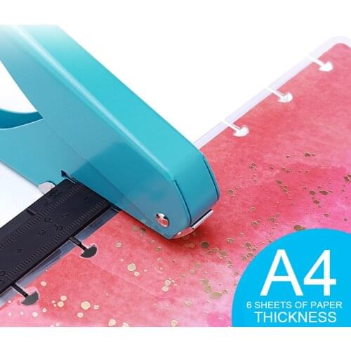 Creative Mushroom Hole Punch for H Planner Disc Ring DIY Paper Cutter T-type Puncher Craft Machine Offices School Stationery
