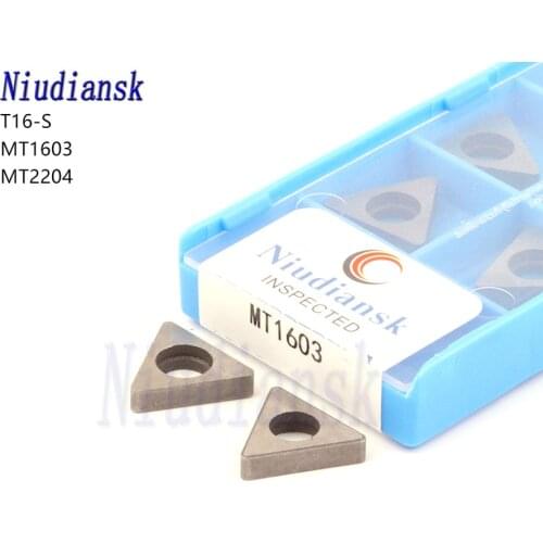 10pcs T16-S MT1603 MT2204 Carbide Insert Shims CNC Lathe Tool Holder Accessories T-Type Triangle Knife Pads For CNC Turning Tool