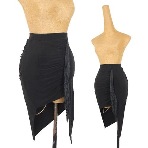 Latin Dance Skirt For Women Adult Sexy Fringe Skirt Rumba Tango Samba Salsa Cha Cha Dance Practice/Performance Clothes DQL4726