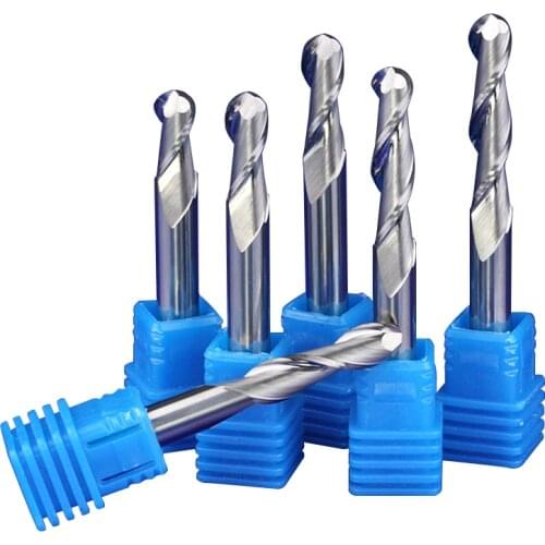 1pc 6mm SHK 2 flutes Milling Cutter Spiral PVC Carving Cutter Carbide Double Flutes CNC Router Bits Two Flutes Spiral End Mills