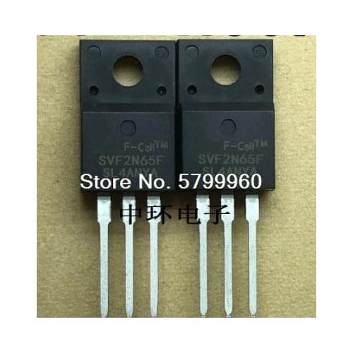 10PCS/lot SVF2N65F 2N65F TO-220F IC