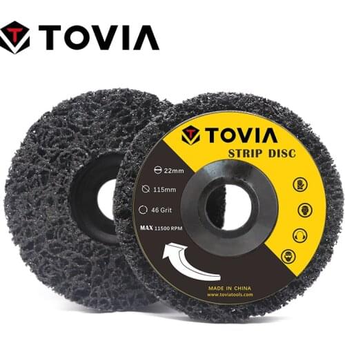 TOVIA 2PCS 115mm/125MM Black Diamond Grinding Wheel Grinding Disc Grinding Wheel Removal of Rust Paint Car Polishing Tools