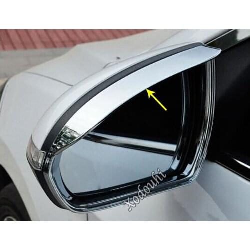 Car Rear Rearview Side Glass Mirror Trim Frame Rain Shield Sun Visor Shade For Hyundai Elantra Avante 2016 2017 2018 2019 2020