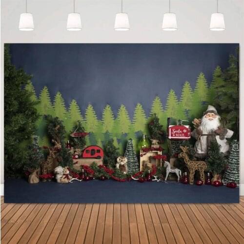 Christmas Xmas Photography Backdrops 1st Birthday Jungle Photo Background Baby Shower Cake Smash Decorations Studio Props 5483