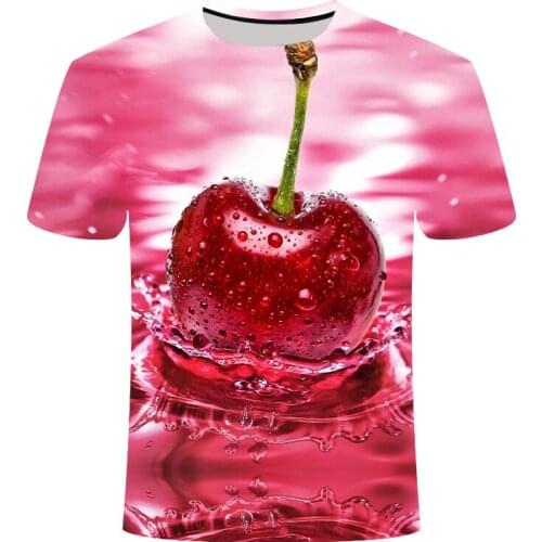 Men Women 3D Apple / Tree Printed T Shirt 2020 Hot New Fashion Summer Short-sleeved Clothing Short Sleeve T-Shirt Top Plus Size