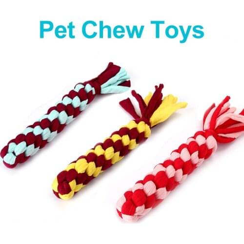 Pet Molar Cotton Rope Toy Protect Furniture Dog Chewing Toy Outdoor Tossing Game Puppy Teeth Cleaning Cat Stick Dog Supplies