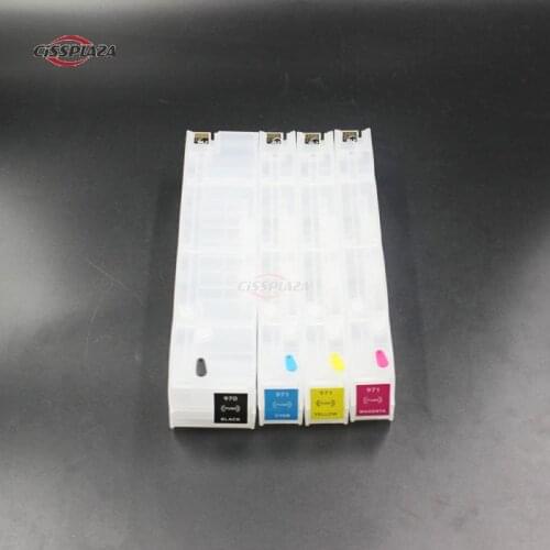 CISSPLAZA compatible For HP 970 971 Officejet Pro X451dn x451dw X551dw X476dn X476dw X576dw refill ink cartridge CCISS with chip
