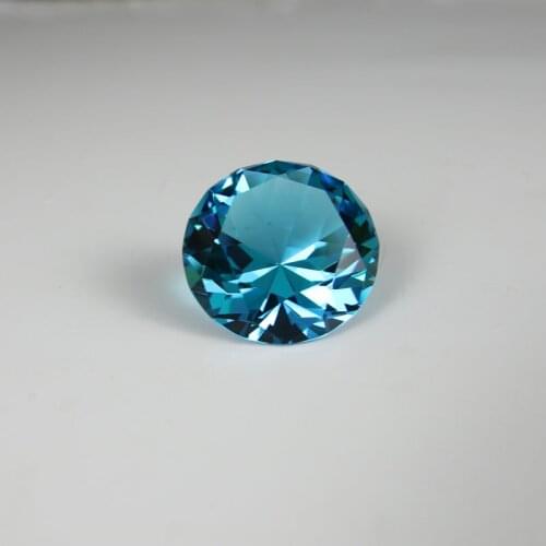 Beautiful 4cm Sky blue crystal jewel glass diamond quartz stone for love gift home decor