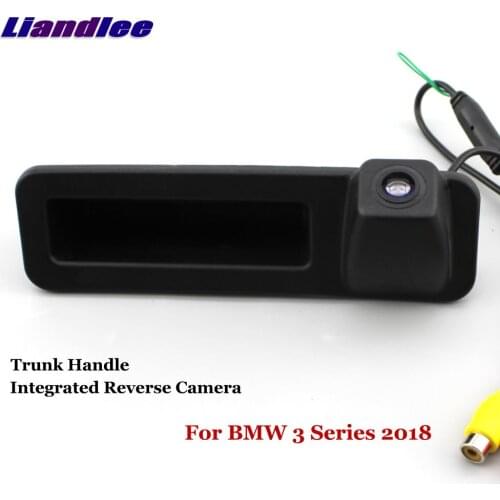 Liandlee Car Reverse Camera For BMW 3 Series 2018 2019 2020 Rear View Backup Parking CAM Trunk Handle Integrated