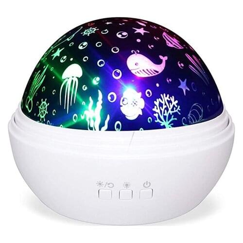 Night Light Projector Night Lamp Starry Sky Star Master Rotating Christmas USB Projection Children Kids Baby Sleep Romantic Led