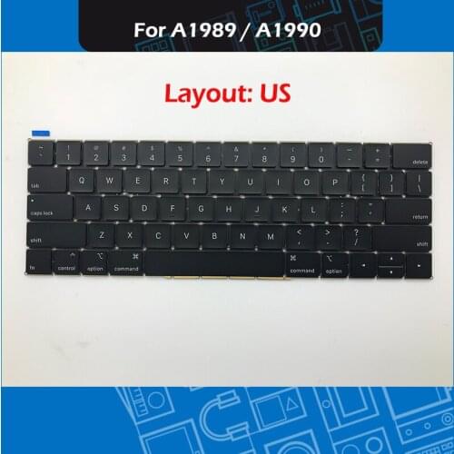 New A1990 A1989 Keyboard US Layout For Macbook Pro Retina 13" A1989 15" A1990 Keyboard Replacement 2018 Year EMC 3214 EMC 3215