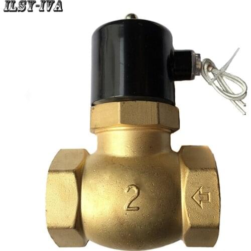 DN50 two way ac220V steam solenoid valve,G2" 2L/US Normally closed high-temperature high-pressure solenoid valve