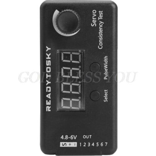 DC 4.8-6V Mini 3 Modes Digital Servo/ESC Consistency Tester Steering Gear Measurement for RC Helicopter Airplane Car Tool