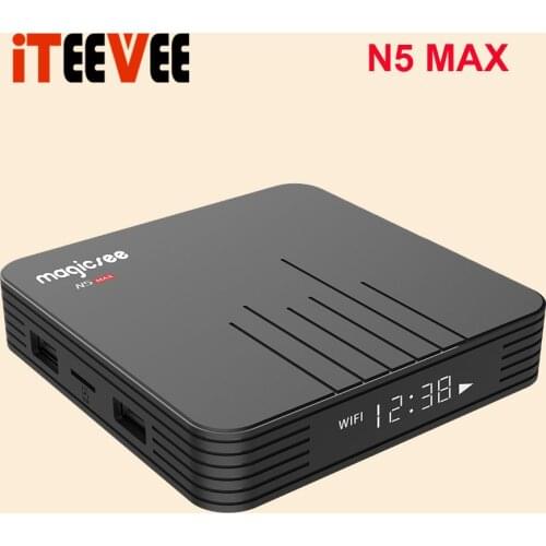 3PCS Magicsee N5 MAX Android 9.0 Smart TV Box S905X3 4GB RAM 32GB ROM 2.4G/5G WiFi BT 4.1 USB 3.0 Top Box 4K H.265 Media Player