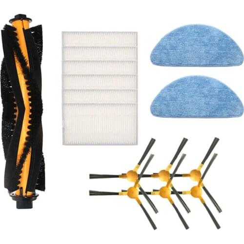 Roller Brush Side Brush HEPA Filter For Pursang Nick Sweeper 800T820S Filter Robot Vacuum Cleaner Parts Mops Set