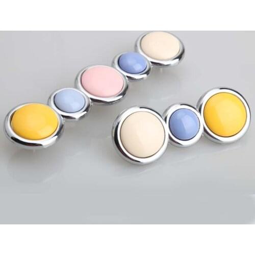 128mm colour furniture handles blue yellow pink children room furniture handles silver cabinet drawer dresser pulls