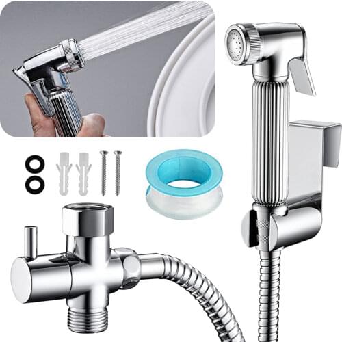 Handheld Toilet bidet sprayer Stainless Steel Hand Bidet faucet for Bathroom hand sprayer shower head self cleaning Accessories