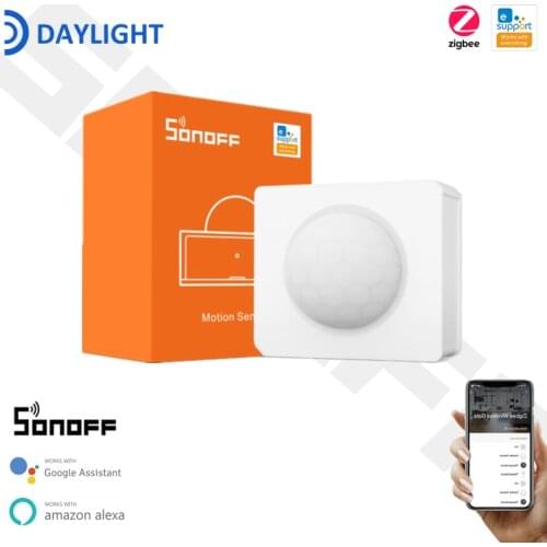 SONOFF SNZB-03 Smart Home ZigBee Human Motion Sensor 110 ° Wide View Low-Battery Notification With eWelink Alexa Google Home