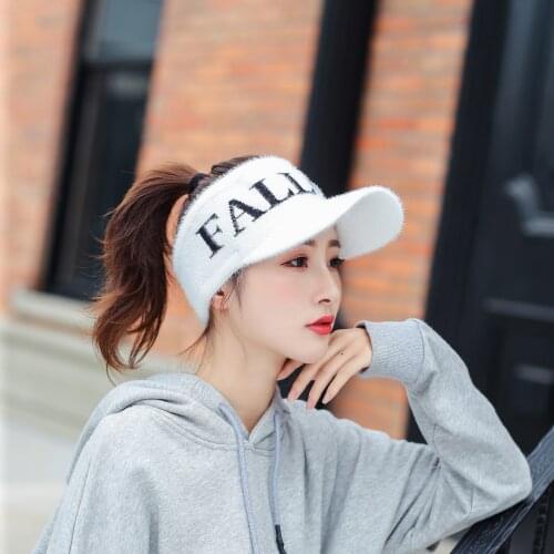 Empty Top Sunshade Hat Autumn and Winter Duck Tongue Visors Outdoor Warm Travel Sports Sunscreen Caps