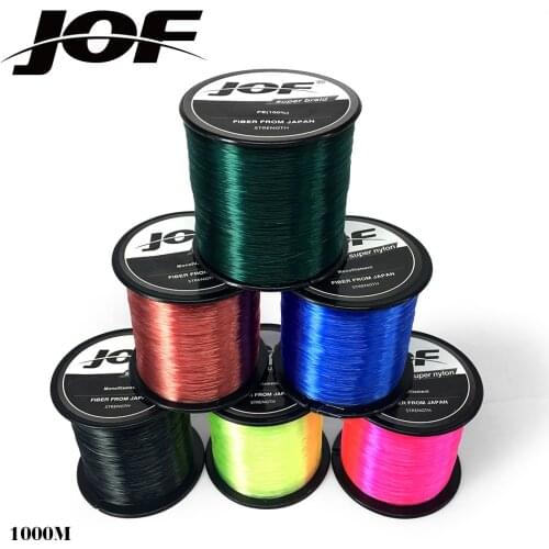 1000M Super Strong Nylon Fishing Line 4.4LB - 28.6LB 7 Colors Japan Monofilament Main Line For Carp Fishing