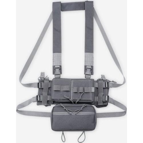 Tactical Micro Chest Rig Modular Harness MK3 Military Combat Carrier Chest Vest with Magazine Pouch