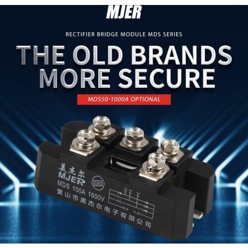 MDS100A Free shipping Three phase Bridge rectifier diode modules MDS 100A 1600V fuji MDS100 rectifier bridge MDS100A1600V