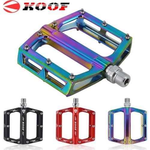 KooF Bike Pedal Bicycle Pedals Sealed Bearing Nylon Anti-slip Cycle Ultralight Cycling Mountain MTB bike Accessory