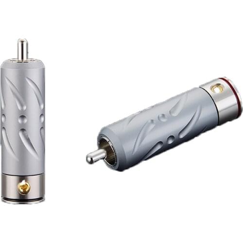 HI-END Viborg VR109R pure copper Rhodium plated RCA plug Audio cable