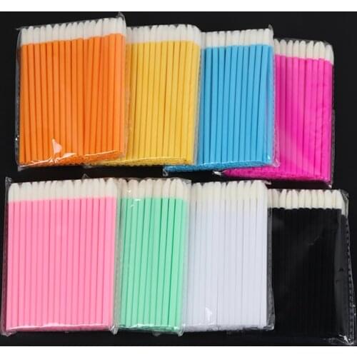 Disposable Lip Brush Portable Lipstick Lip Gloss Eye Shadow Wand Applicator Eyelashes Cleaning Mousse Cleaning Stick Brushes