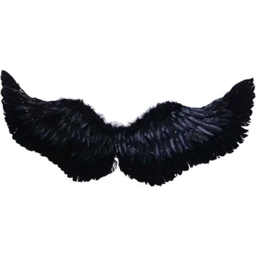 Women Kids Angel Feather Wings Photo Prop Stage Show Costume Wedding Party Supplies Kid Birthday Gift Halloween Christmas