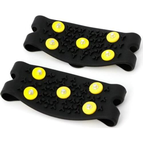 Winter 5-Stud Snow Anti Slip ice crampons Mens Ice Snow Crampons Shoes snow walker for Skiing Walking Hiking Travel Kit Freeship