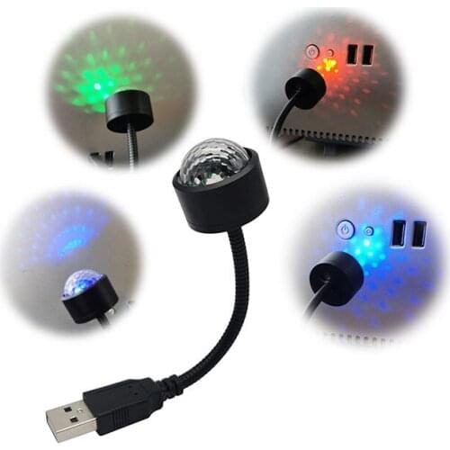 LED Atmosphere Lamp Car Voice Control Atmosphere Light USB Car Lights Car Decoration Atmosphere Lights For Night Driving 1 Pcs