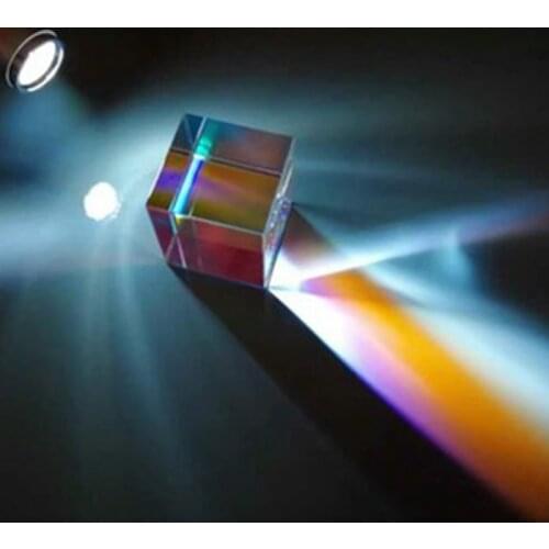 20mm Cubic Science Cube Optical Prisma Photography with Hexahedral Prism Home Decoration Prism Glass